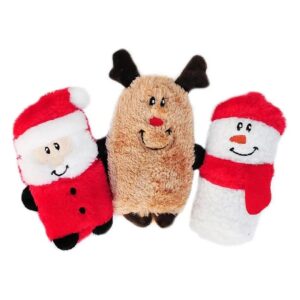 Holiday Squeakie Buddies 3 Pack Small Medium Dog Toys