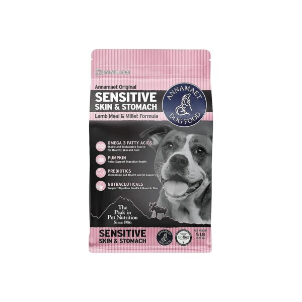 Holistic Dry Dog Food for Sensitive Skin and Stomach Supplemented with Lamb and Whitefish