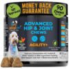 Holistic Hip and Joint Chews for Dogs with Glucosamine and MSM for Arthritis Pain Relief