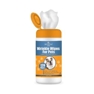 Holistic Pet Care Wipes for Dogs Soothe Wrinkles Folds Tear Stains Tail Paws