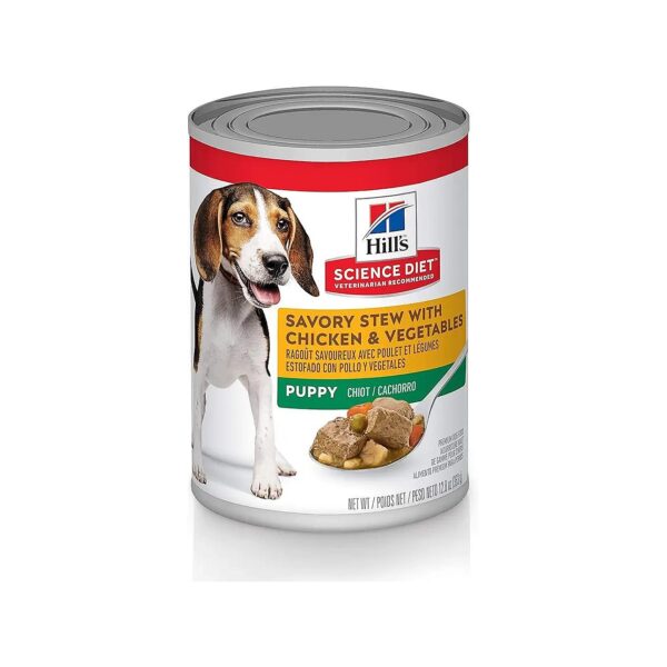 Holistic Wet Food for Puppies with Chicken, Vegetables, and Fruits for Complete Nutrition