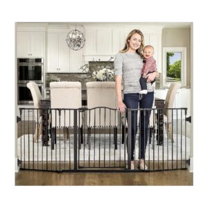 Home Safety Gate with Secure Locking Mechanism and Adjustable Width