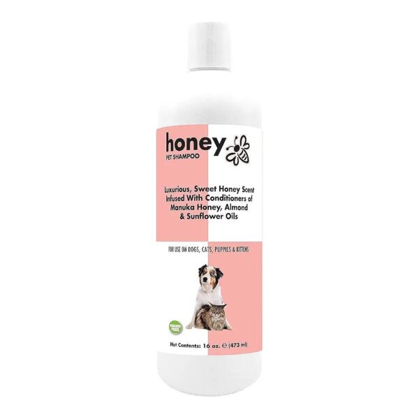 Honey Scented Shampoo for Dogs and Catsemade in the USA, Paraben-Free and Biodegradable