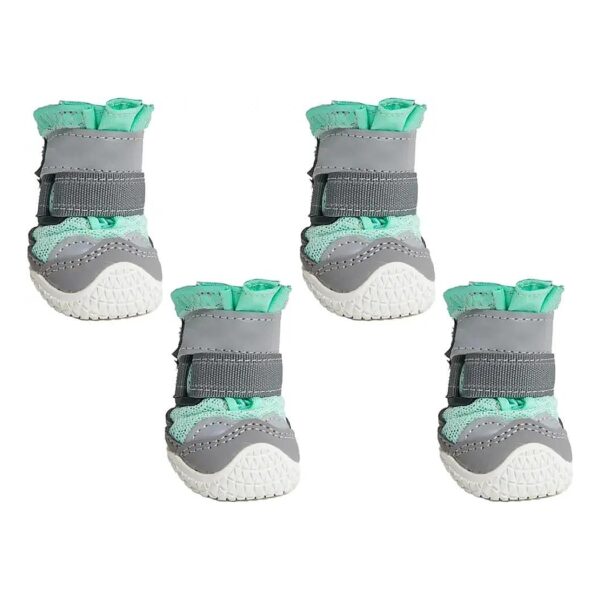 Hot Pavement Protection Turquoise Dog Shoes for Wide Paws Size A