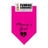 Hot Pink Bandana for Medium-Large Dogs