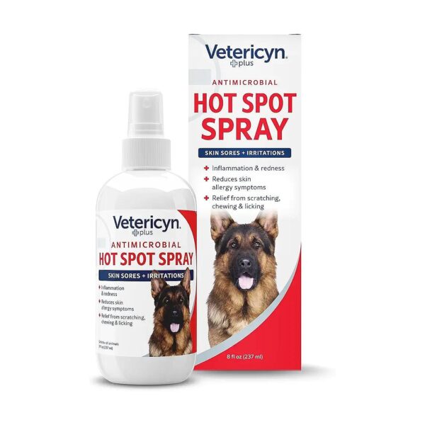 Hot Spot Spray for Dogs Providing Non-Toxic Relief from Skin Sores