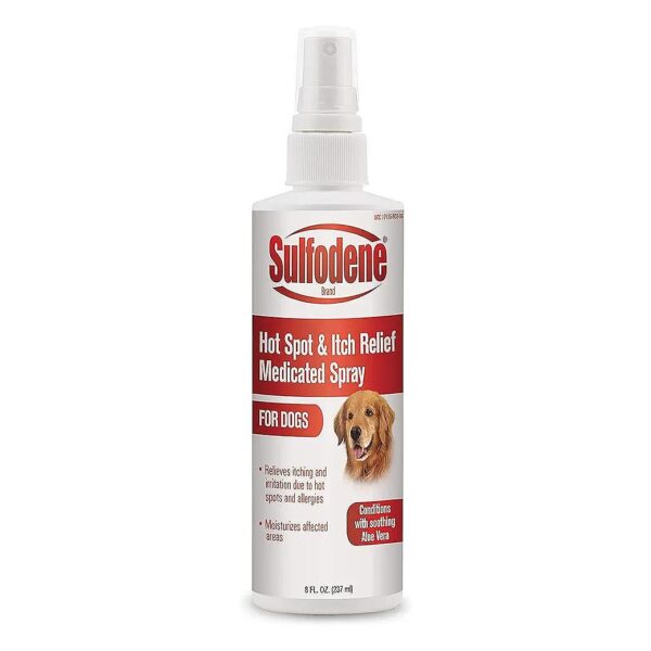 Hot Spot and Itch Relief Medicated Spray for Dogs with Skin Allergies