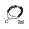 Humane Prong Training Collar for Dogs with Extra Link Caps (Size S, 14-17'' Neck, 25mm)