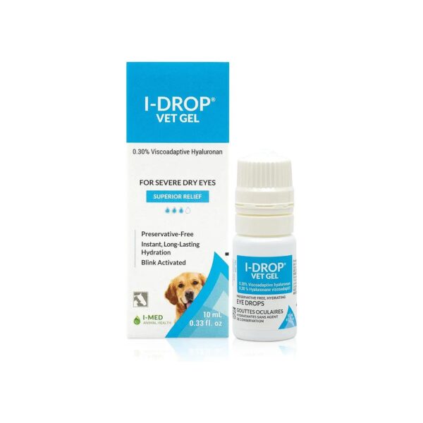 Hyaluronan-Based Lubricating Eye Drops for Pet Dry Eyes Relief