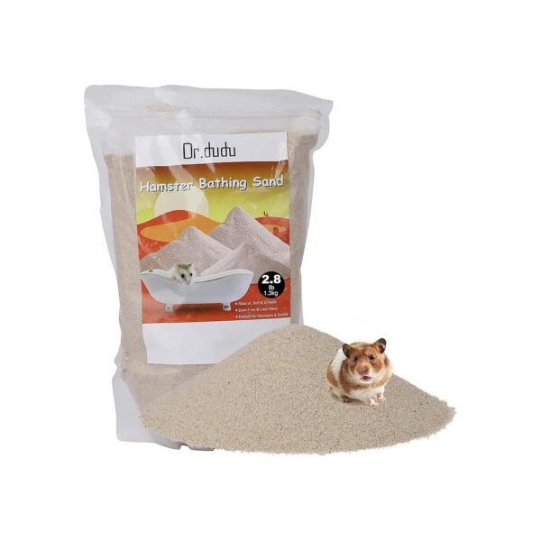 Hygienic Hamster Bath Sand, Odorless and Absorbent for Small Animals