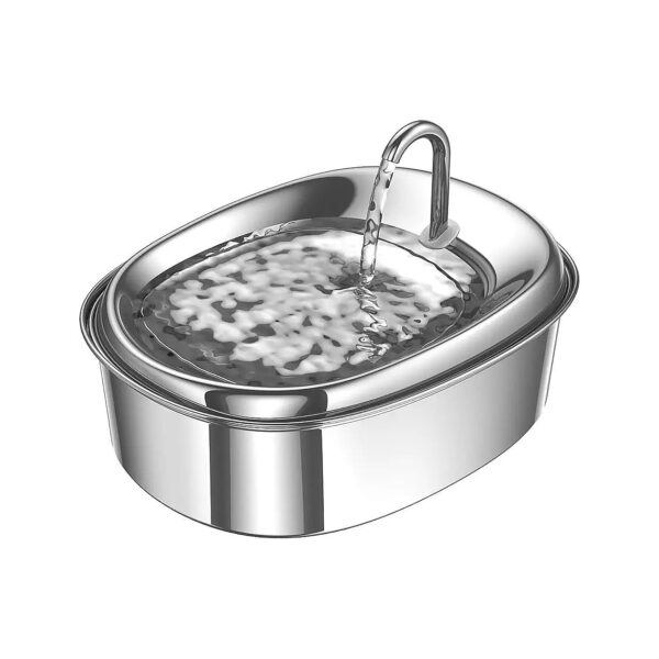 Hygienic Stainless Steel Pet Water Fountain with Faucet-Like Design for Cats and Dogs