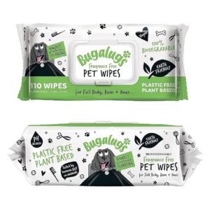 Hypoallergenic, Fragrance-Free Dog Wipes for Sensitive Skin and Allergy Prone Pets