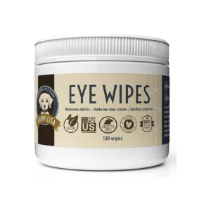 Hypoallergenic and Natural Dog Eye Wipes with Aloe and Chamomile for Dogs