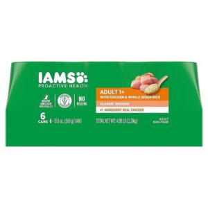 IAMS Omega 6 Fatty Acids Chicken and Whole Grain Rice Adult Wet Dog Food