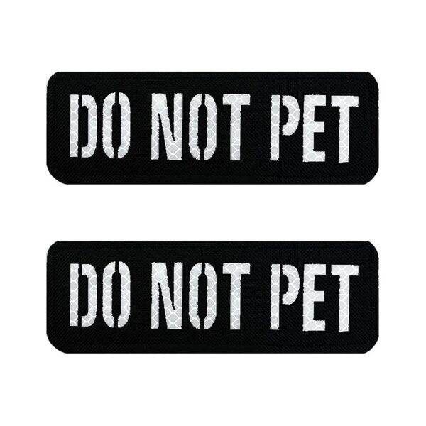 IR Infrared Reflective DO NOT PET Dog Vest Patch with Square Shape and Comfortable Fit