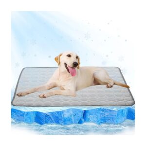 Ice Silk Dog Cooling Mat Waterproof Bottom Blanket Pad Bed Kennel Mat for Dogs Cats