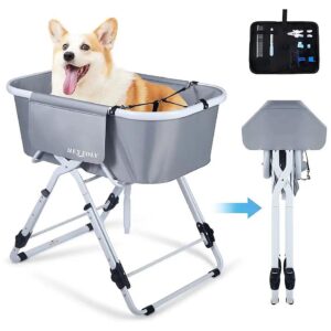 Ideal for Small to Medium Sized Pets Portable Dog Bath Station with Folding Design