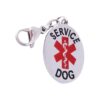 Identification Tag for Support Animals with Bright Lettering and Graphics