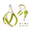 In Dog Harness with Quick Release Buckle and Poop Bag Holder for Hiking and Running