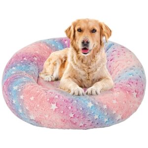 In-The-Dark Donut Pet Bed for Dog and Cat with Soft Ultrasoft Cushion