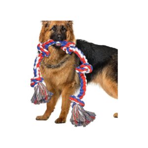 Inch Cotton Rope Toy for Large and Extra Large Dogs Interactive Games and Teeth Cleaning