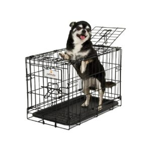 Inch Dog Training Kennel with Secure Door Lock System and Rust-Resistant Finish