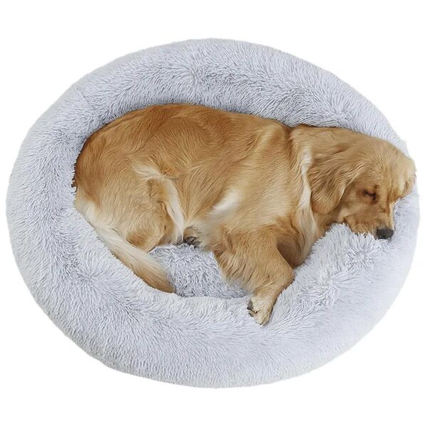 Inch Faux Fur Calming Dog Bed for Small Medium Large Dogs