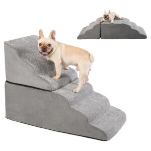 Inch High Dog Stairs and Steps for High Bed, Sofa, and Stool for Small Dogs