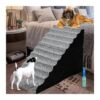 Inch High Foam Dog Stairs for Large Breed Dogs, Non-Slip Bottom and Extra Wide Steps