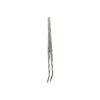 Inch Long Rubber Tipped Feeding Tongs Stainless Steel Angled Serrated for Pets