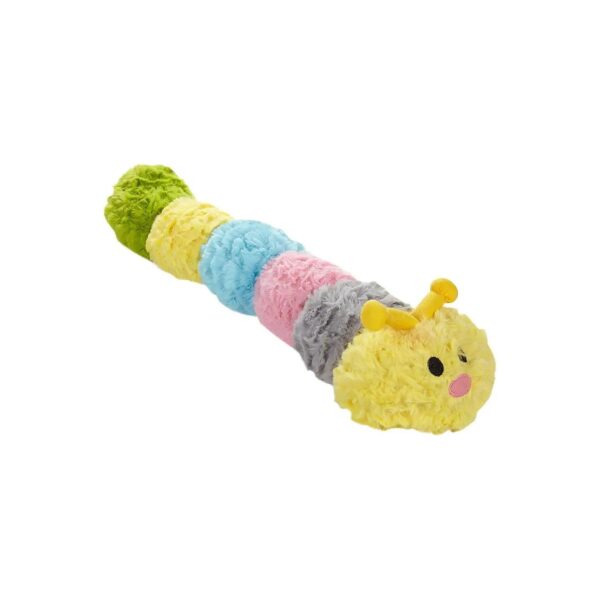 Inch Soft Plush Caterpillar Squeaker Toy for Dogs with Custom Designs