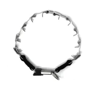 Inch Stainless Steel Prong Collar for Dogs with Quick Release Buckle