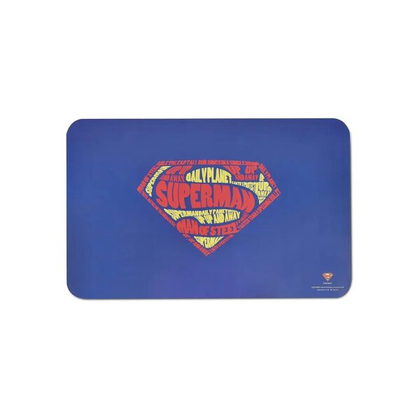 Inch Superman Placemat for Large Pet Food and Water Bowls