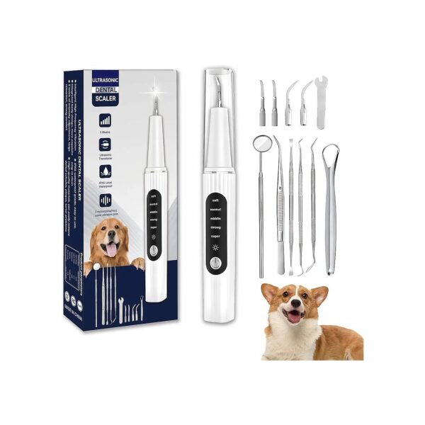 Includes Ultrasonic Tooth Cleaner and Dental Tool Set for All-Over Teeth Cleaning