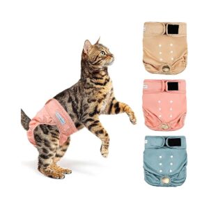 Incontinence Diapers for Female Male Cats, Washable