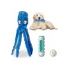 Indestructible Dog Ball and Octopus Plush Toy for Busy Medium Dogs