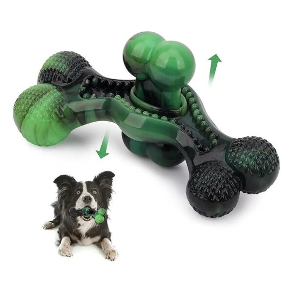 Indestructible Double-Bone Chew Toy for Exciting Dog Playtime