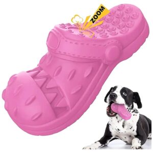 Indestructible Squeaky Dog Chew Toys for Small Medium Large Dogs Pink