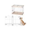 Indoor Dog Circle Roof with Steel Frame and ABS Locking Mechanism