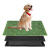 Indoor Dog Potty Training Kit with 20x25" Artificial Grass Pee Pad and Tray