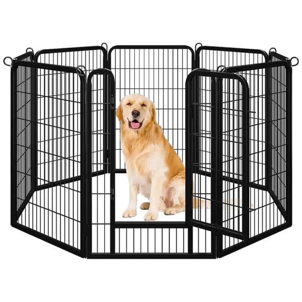 Indoor Outdoor Pet Exercise Pen for Small to Medium Size Animals