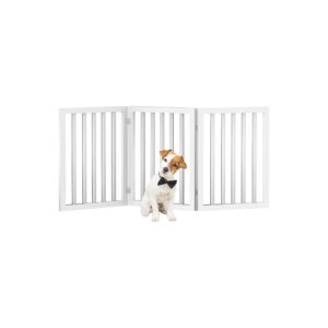 Indoor Pet Gate for Dogs and Puppies with Foldable and Portable Design