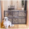 Indoor Pet Safety Gate for Doorways 26-40" Wide Made in USA Fieldstone Gray