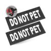 Industrial Puppy Do Not Pet Patch with Hook Backing for Dogs