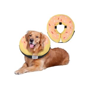 Inflatable Dog Cone Collar for Scratch and Bite Protection, Adjustable and Waterproof