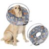 Inflatable Dog Cone for Small Medium Large Dogs with Soft and Transparent Shield