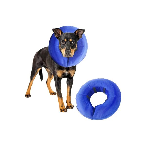 Inflatable Soft Donut Collar for Dogs and Cats Post Surgery Protection