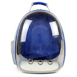 Innovative Bubble Backpack Pet Carrier for Cats in Blue Color