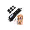 Innovative Cordless Dog Grooming Clippers for Thick Coats, Low Noise, Black