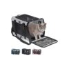 Innovative Pet Travel Carrier with Durable Frame and Washable Pad for Small Animals